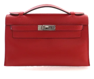 Hermès Rouge Vif Epsom Kelly Pochette